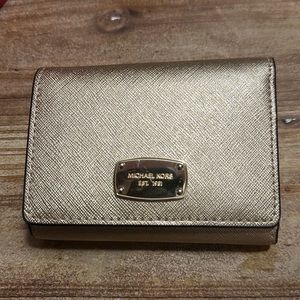Michael Kors small gold wallet